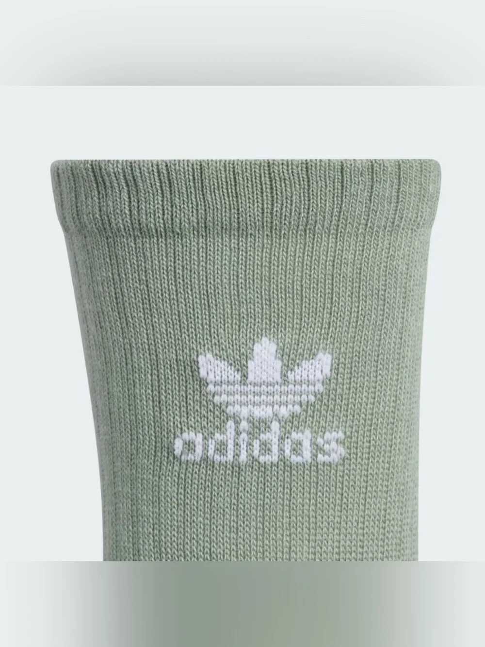adidas Crew Socks 6-Pack in Sage Green and Pink